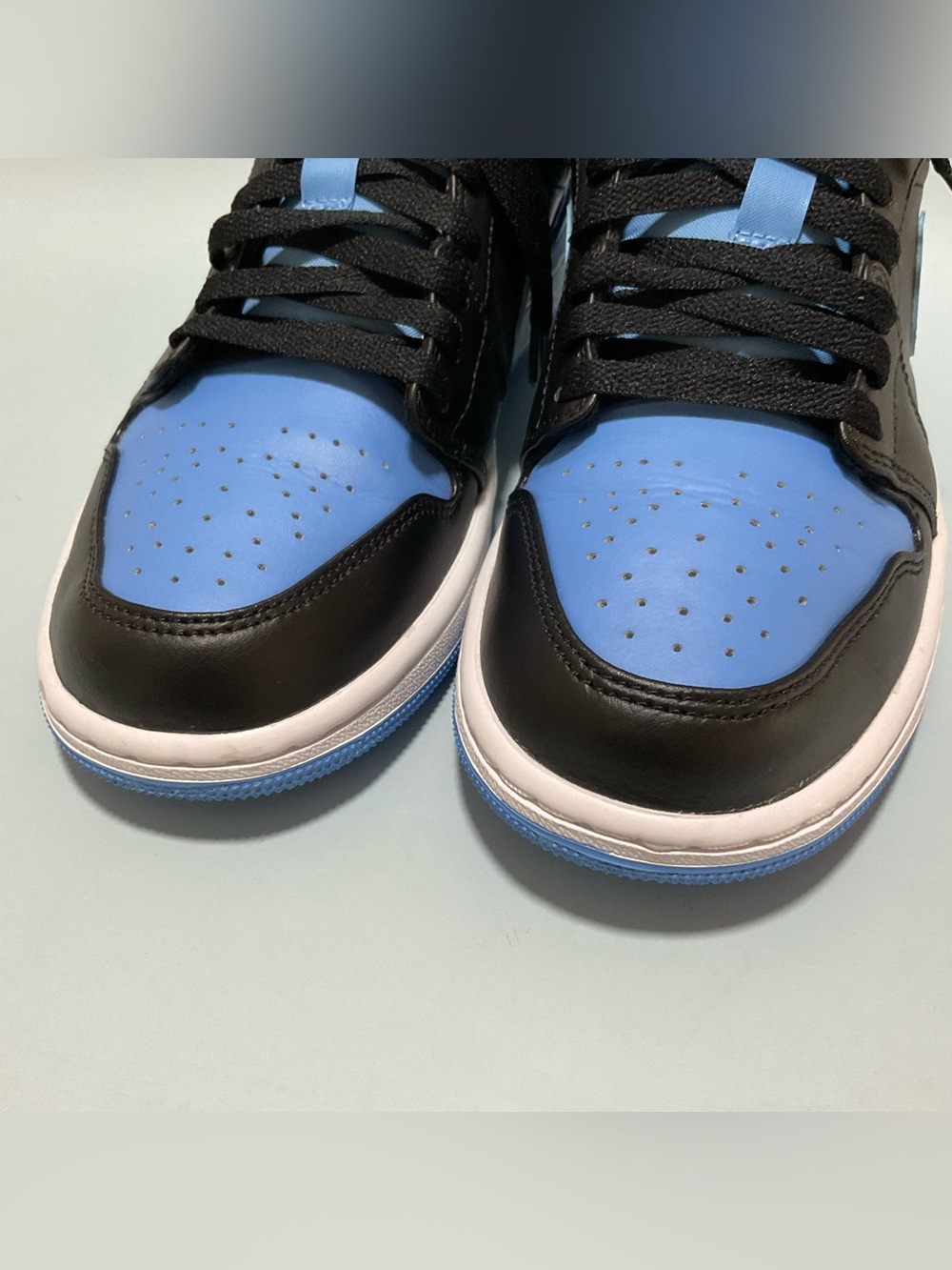 Air Jordan 1 Low University Blue/Black Men’s Shoes Size 7. 5, Pre-Owned - Picture 11 of 13